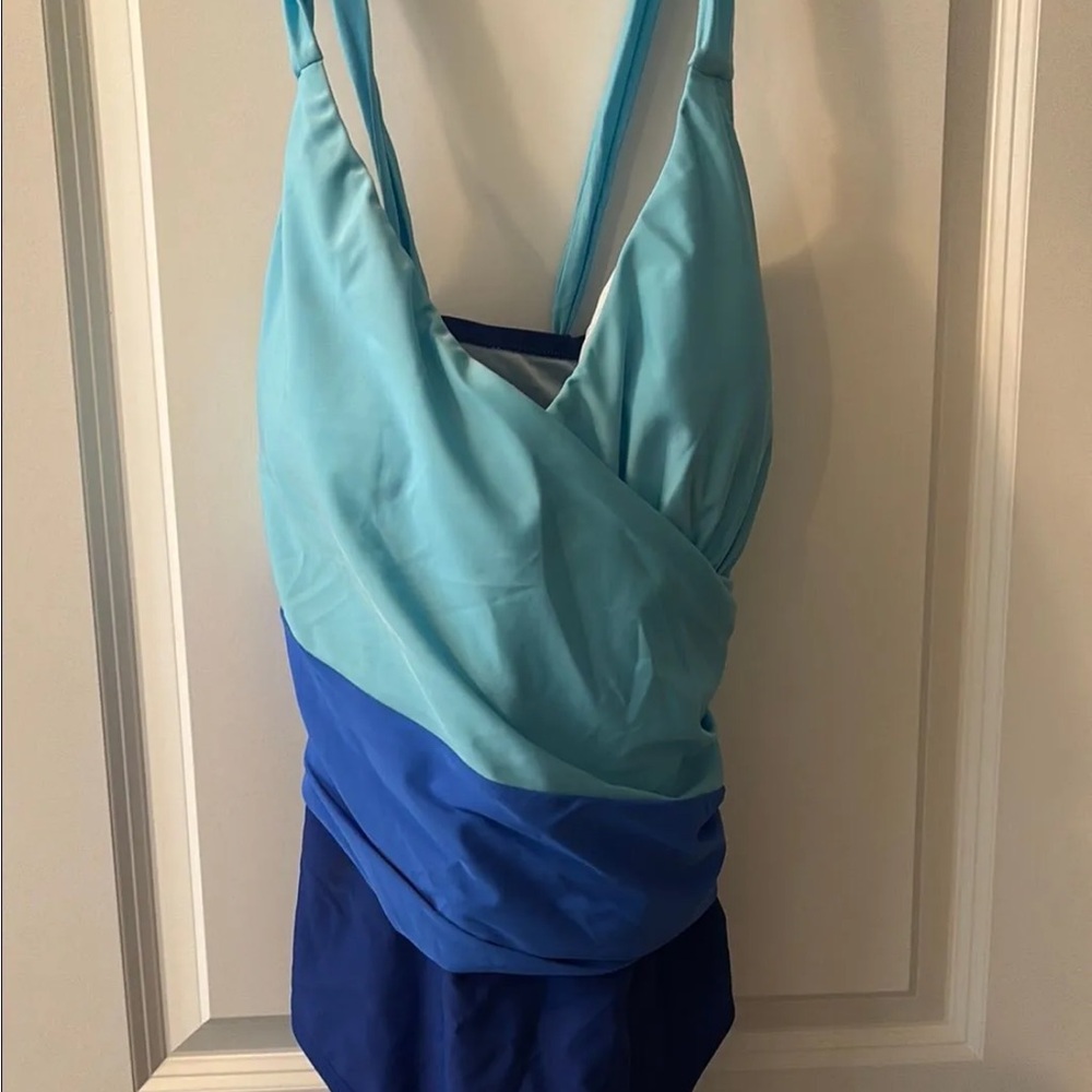 Cupshe Blue Gradient One Piece Swimsuit